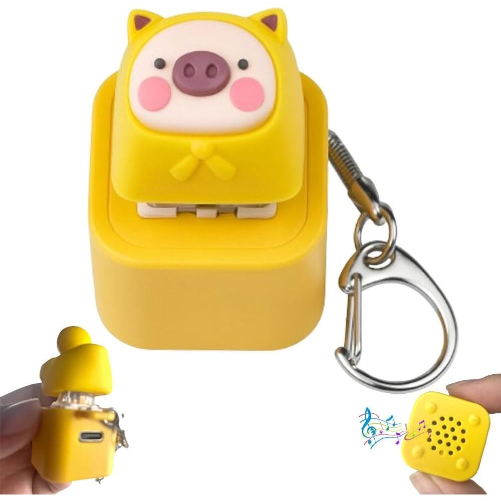 Chaveiro De Sapo Recarregável Com Luzes LED E Som Brinquedo Portátil Fidget Clicker De Alívio De Estresse Para Uso Diári