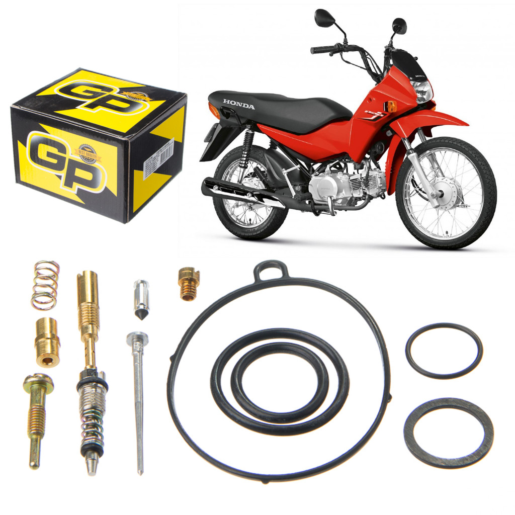 Reparo Carburador POP 100 2007 2008 2009 2010 2011 2012 2013