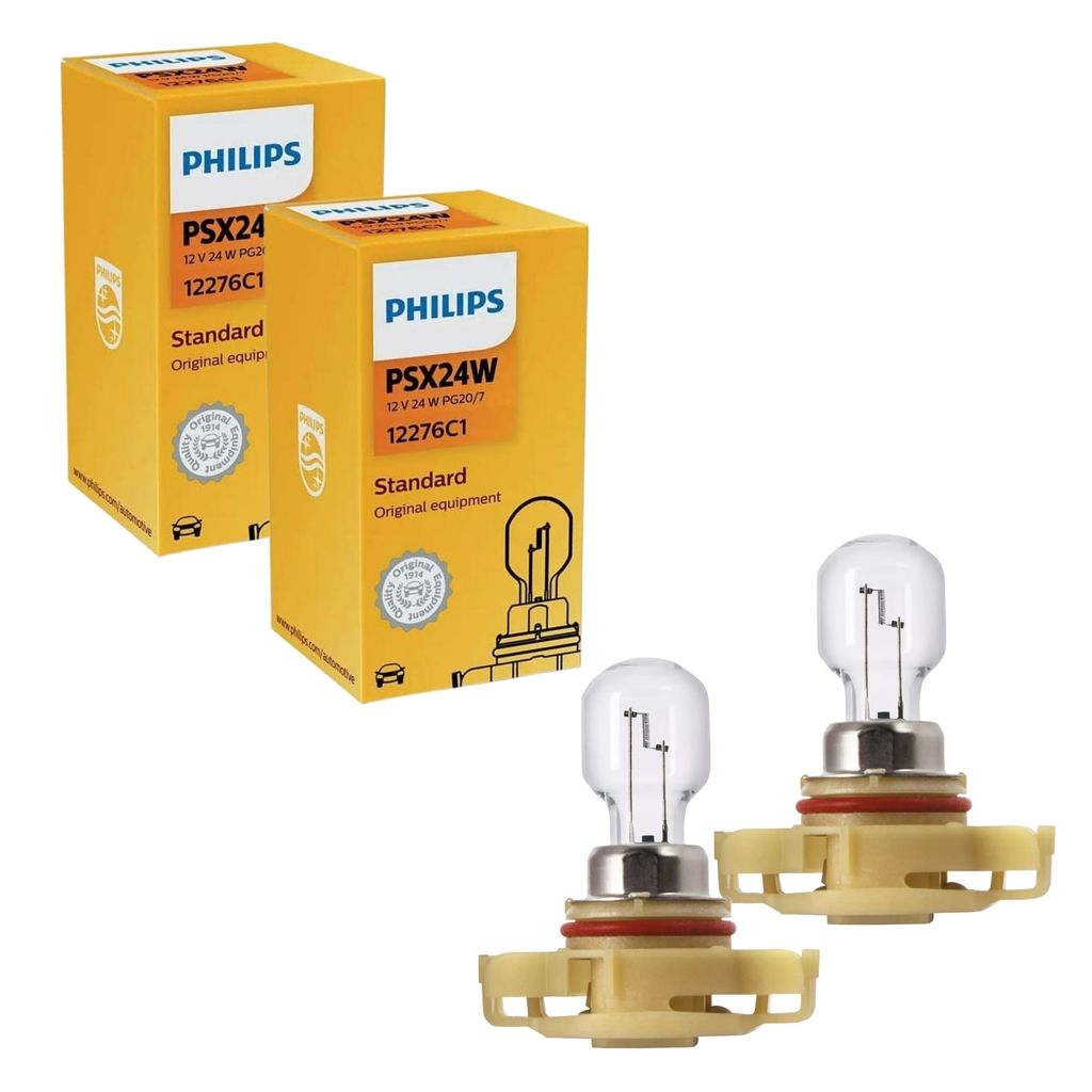 PAR DE LÂMPADA PHILIPS ORIGINAL PSX24 H16 FAROL NEBLINA 12V STANDARD em Oferta na Shopee