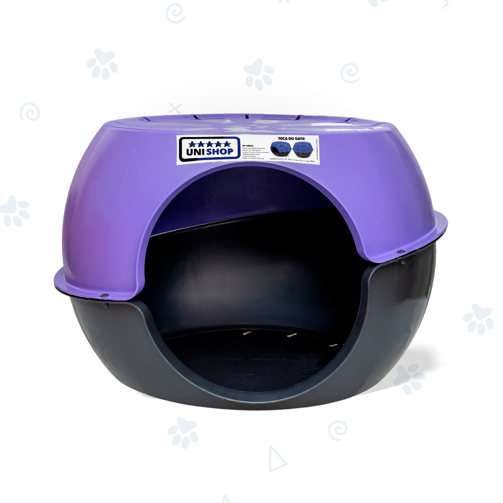 Cama Cabana Toca de Gato Paris Casinha Furacão Pet em Oferta na Shopee