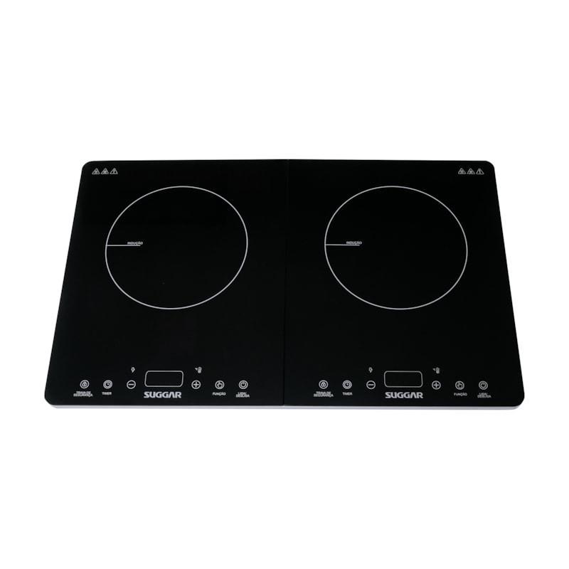 Cooktop Portátil de Indução 2 Zonas Preto em Oferta na Shopee
