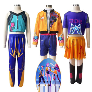 Fantasia De Caça De Bruxa Para Meninas , Combinada Com Cantor Pop , Estampa 3D , Roupas Infantis , Conjunto De Festa Tem em Oferta na Shopee