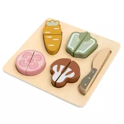 Brinquedo De Madeira Kit Vegetais Com Corte Büp Baby