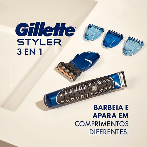 Detalhes do Barbeador Elétrico Gillette Styler 3 em 1