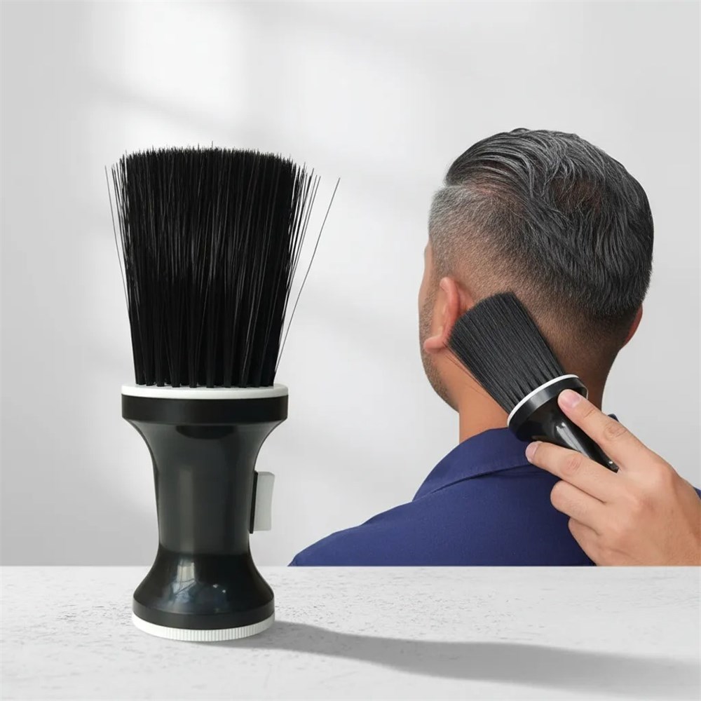 Espanador Talqueiro Grande Pino Dosador Cerdas Preta para Barbeiro e Cabelereiro cod 501 em Oferta na Shopee