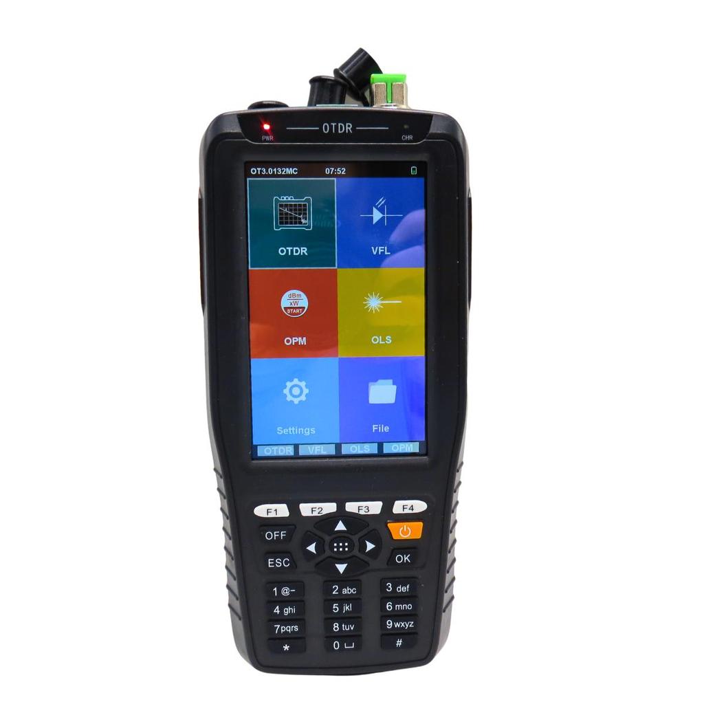 OTDR Profissional Touch Screen 60 km – Medidor Óptico Completo TM290