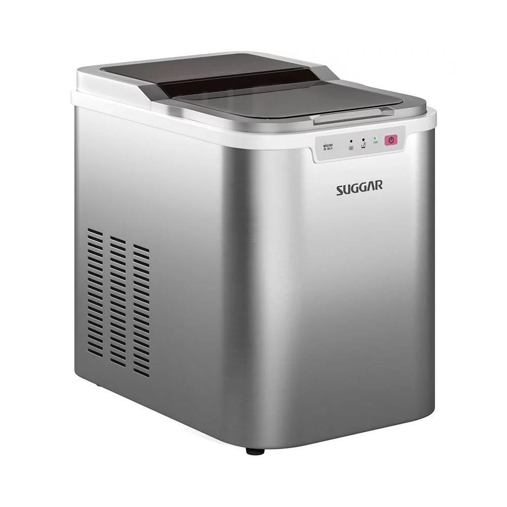 Máquina De Gelo Suggar Portátil 12kg/dia 120W 220V Prata - M em Oferta na Shopee