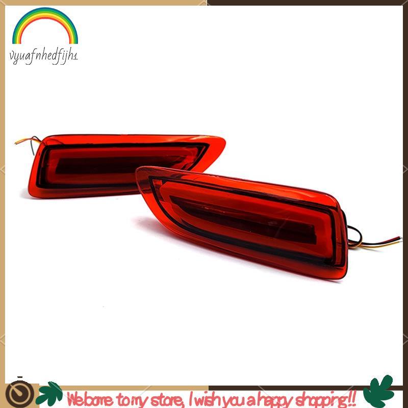2 Unidades/Par LED Luzes De Carro Luz Refletora Do Para-Choque Traseiro Lâmpada De Sinalização De Freio/Traseira Acessór