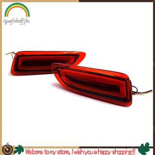 2 Unidades/Par LED Luzes De Carro Luz Refletora Do Para-Choque Traseiro Lâmpada De Sinalização De Freio/Traseira Acessór