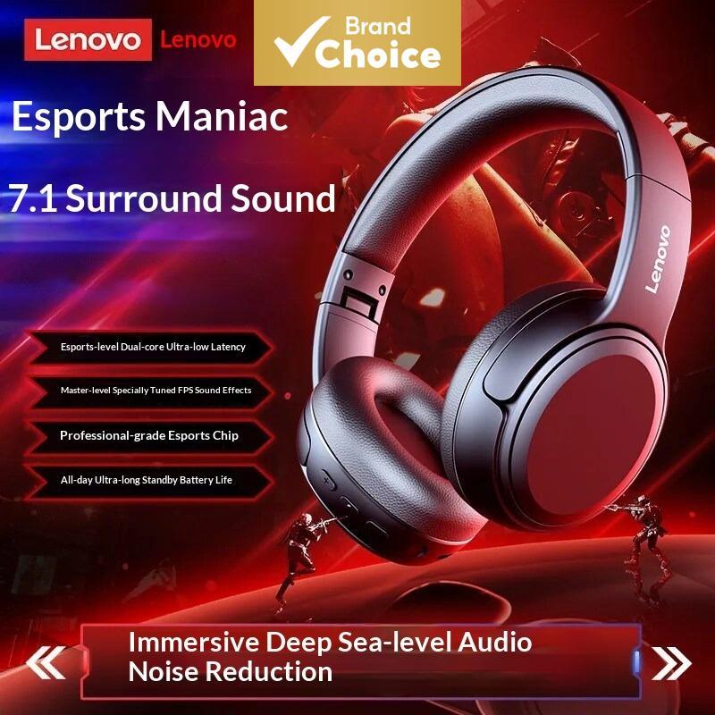 Fones De Ouvido Para Jogos Lenovo , Som Surround 7.1 ANC Com Cancelamento De Ruído Bluetooth 5.4 Sem Fio , Latência Ultr