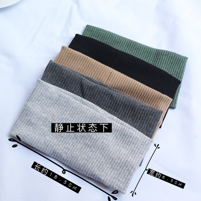 Yang Mi mesmo estilo bandana ~ listras de malha esportes lazer estilo BM bandana diária rosto lavagem bandana