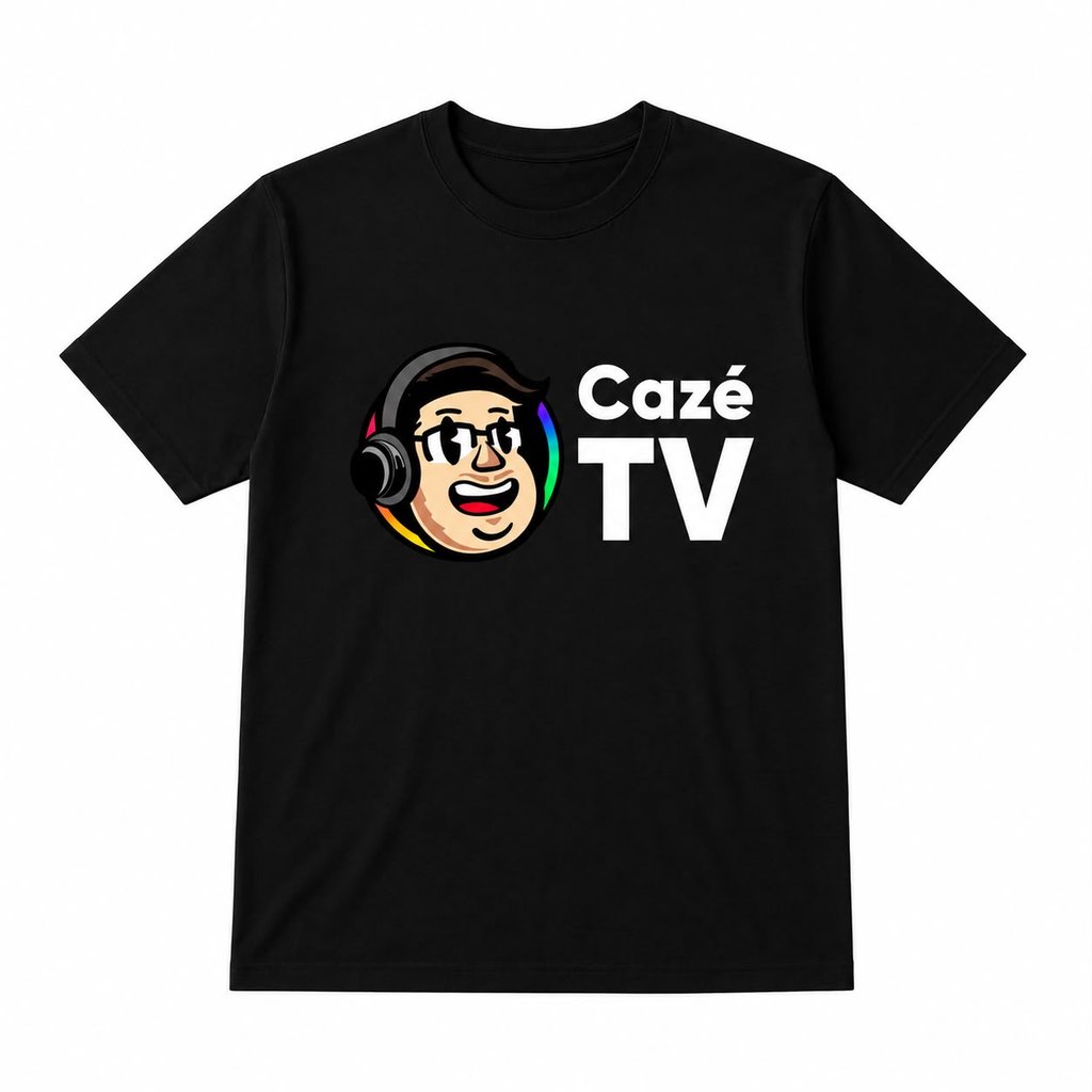 Camiseta Cazé TV Copa do Mundo 100% Algodão