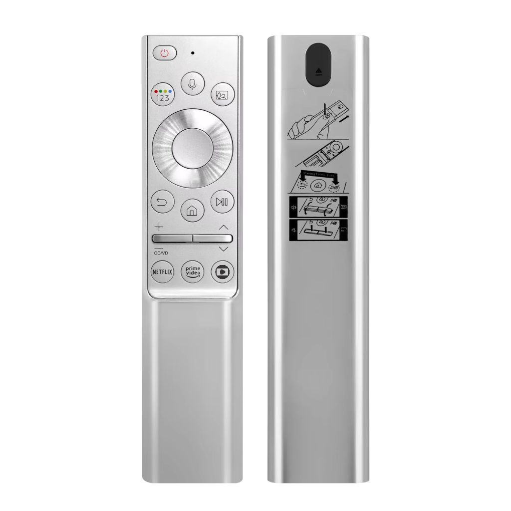 Controle Remoto Metal para Tv Samsung BN59-01346A QLED 4K Ultra HD Comando de Vo
