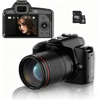 Câmera Digital DSLR D5 WiFi 4K Dupla 64MP Com Visão Noturna Beleza
