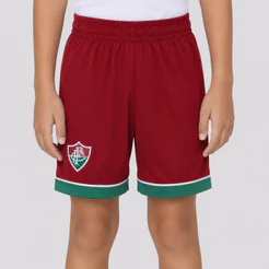 Calção Fluminense Raio Infantil Grená