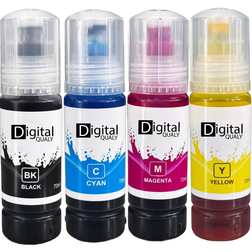 Kit 4 Tintas Compatível para impressoras tanque L3150, L3110, L5190, L3250, L3210, L5290, L5590