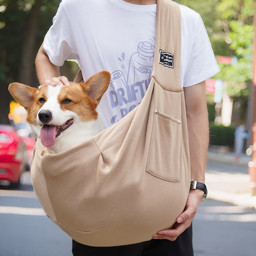 Mochila para animais de estimação, bolsa de ombro para um único animal de estimação, bolsa portátil para animais de esti