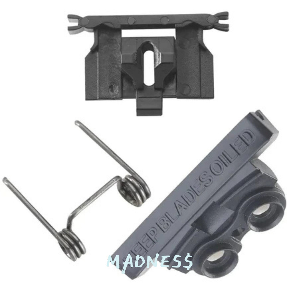 Kit Plaqueta, Base Fixa e Mola – Compatível com Máquinas de Corte Magic Clip, Senior e Super Taper
