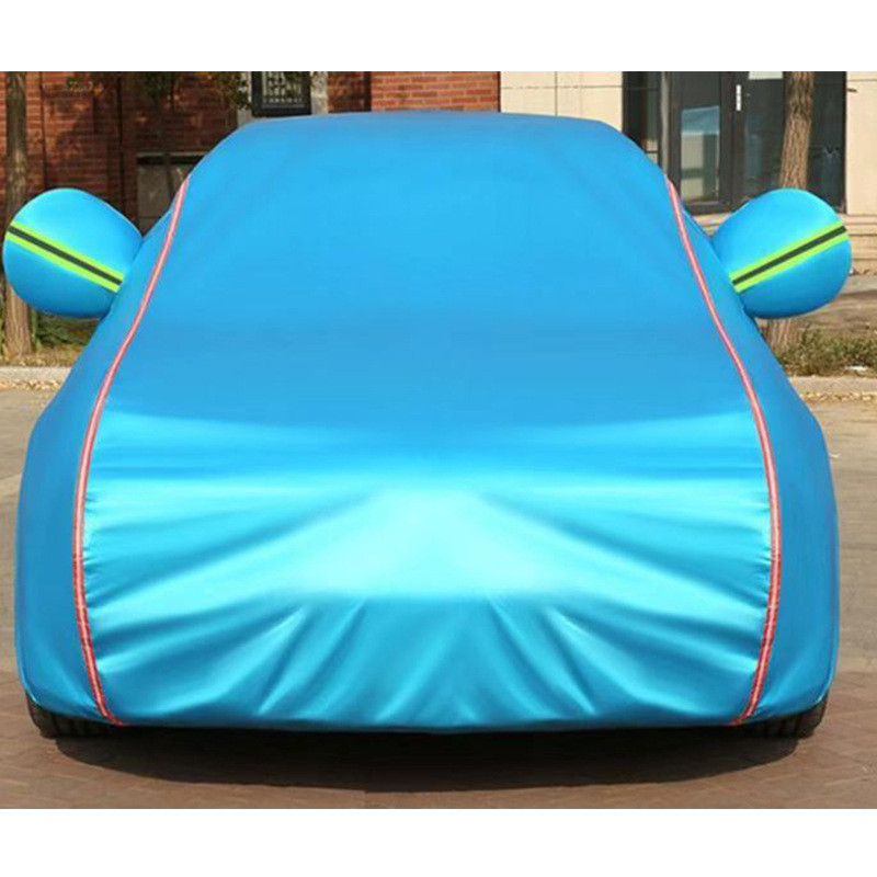 Capa de carro de algodão Spunzel Fornecimento exclusivo à prova de chuva Isolamento térmico Capa de carro à prova de sol