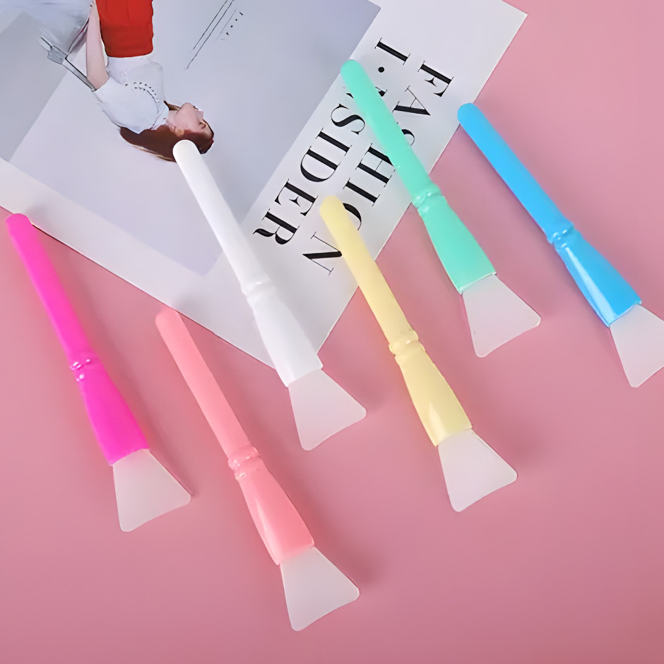 Espátula de Silicone para Máscara Facial Pincel Aplicador Skin Care Cosméticos Creme Argila