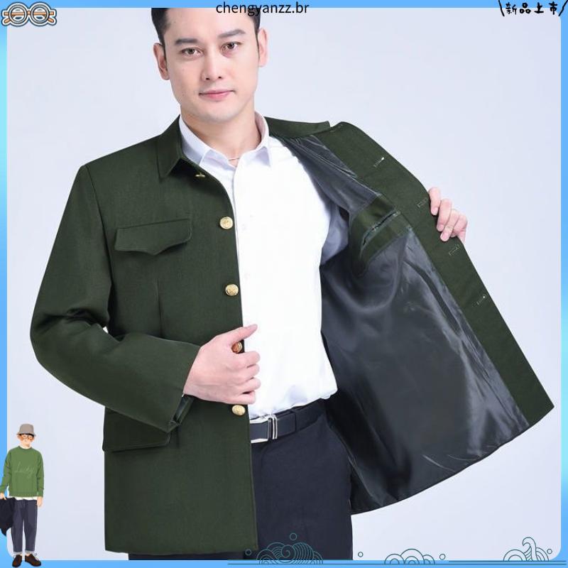 Zhongshan roupas de meia-idade idosos pai roupas zhongshan terno masculino idosos zhongshan masculino vovô roupas