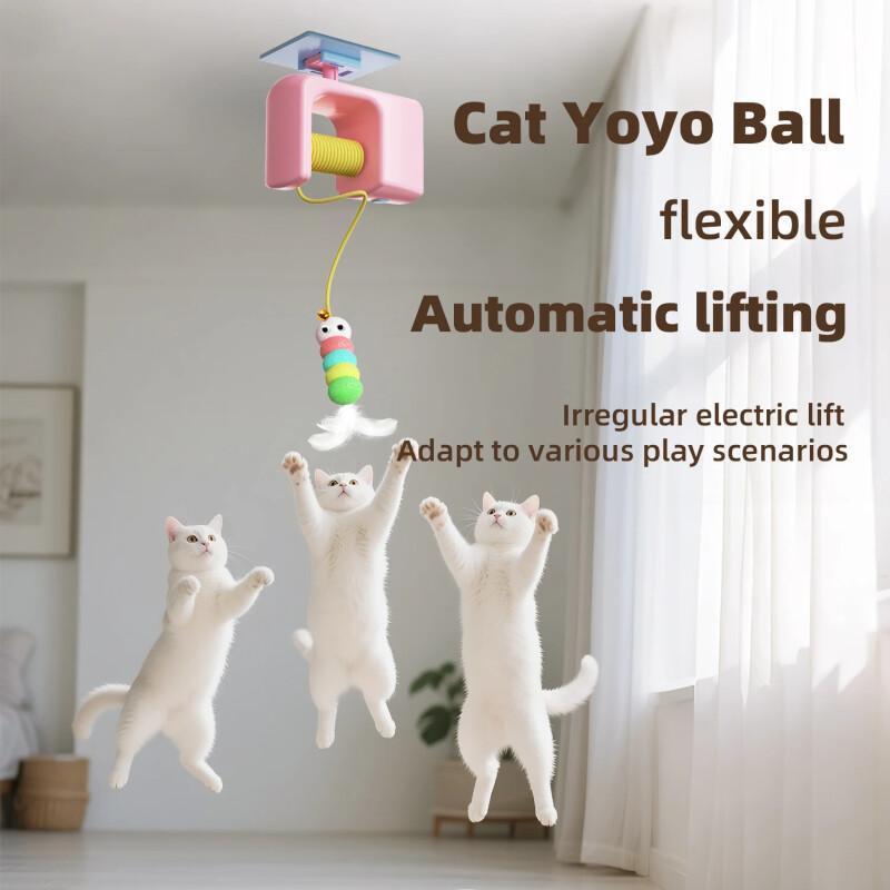 Brinquedos Recarregáveis Para Gatos , Alívio Do Estresse Animais De Estimação , Porta Suspensa Interativa , Brinquedo El
