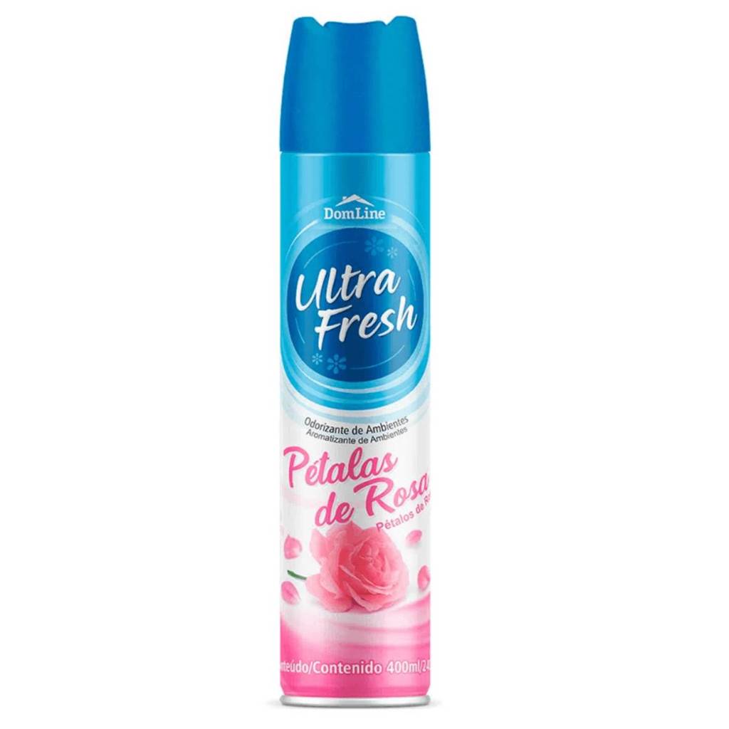 Odorizador de ambientes aerossol Pétalas de Rosa 400ml Ultra Fresh