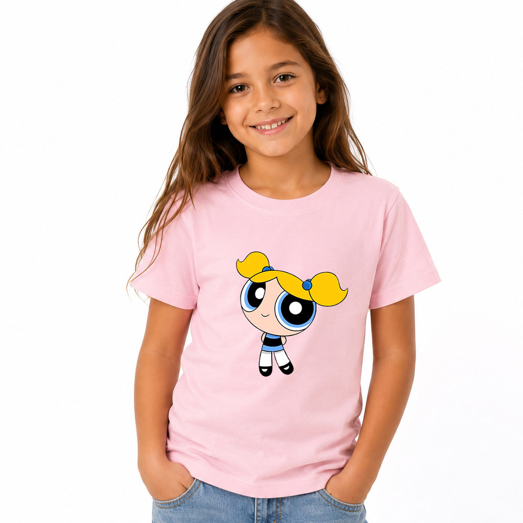 Camiseta Infantil Menina Meninas Super Poderosas Lindinha Blusa Algodão