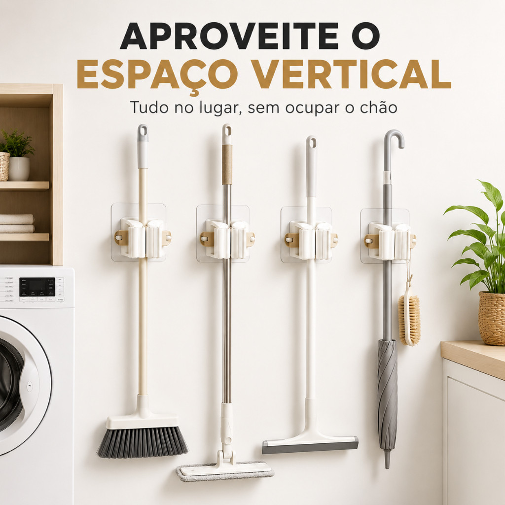 KIT 4/2/1 Suporte para itens de limpezas