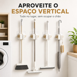 KIT 4/2/1 Suporte para itens de limpezas