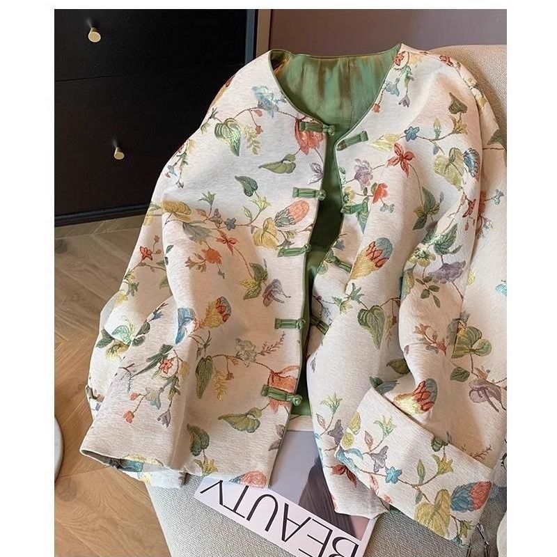Exportação de comércio exterior roupas femininas de alta qualidade novas roupas femininas chinesas Tang terno estilo chi