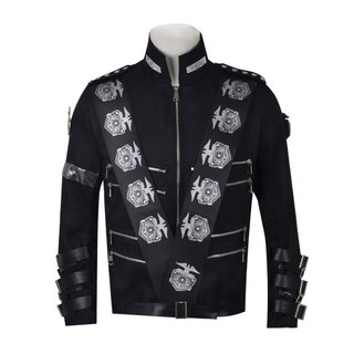 Fantasia de cosplay da jaqueta do Michael Jackson para o Halloween, roupa de cosplay para palco de show do Michael.