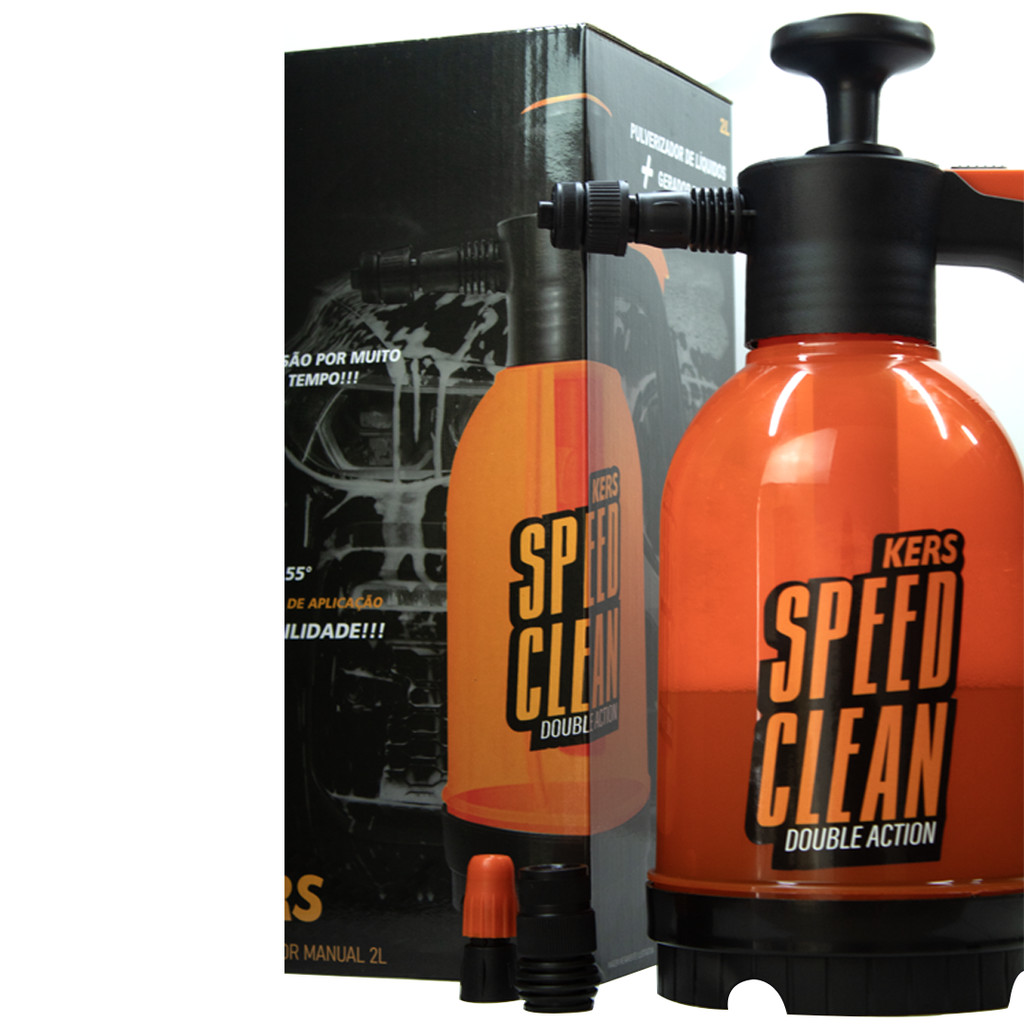Pulverizador Snow Foam Manual Speed Clean Kers 3 Bicos Gerador De Espuma