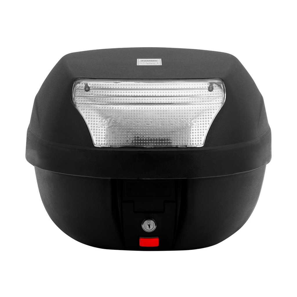 Bauleto Baú Traseiro Plástico Reforçado Superior 28 Litros Pro Tork Smart Box Modelo Universal c/ Fechadura e Chave