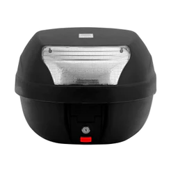Bauleto Baú Traseiro Plástico Reforçado Superior 28 Litros Pro Tork Smart Box Modelo Universal c/ Fechadura e Chave