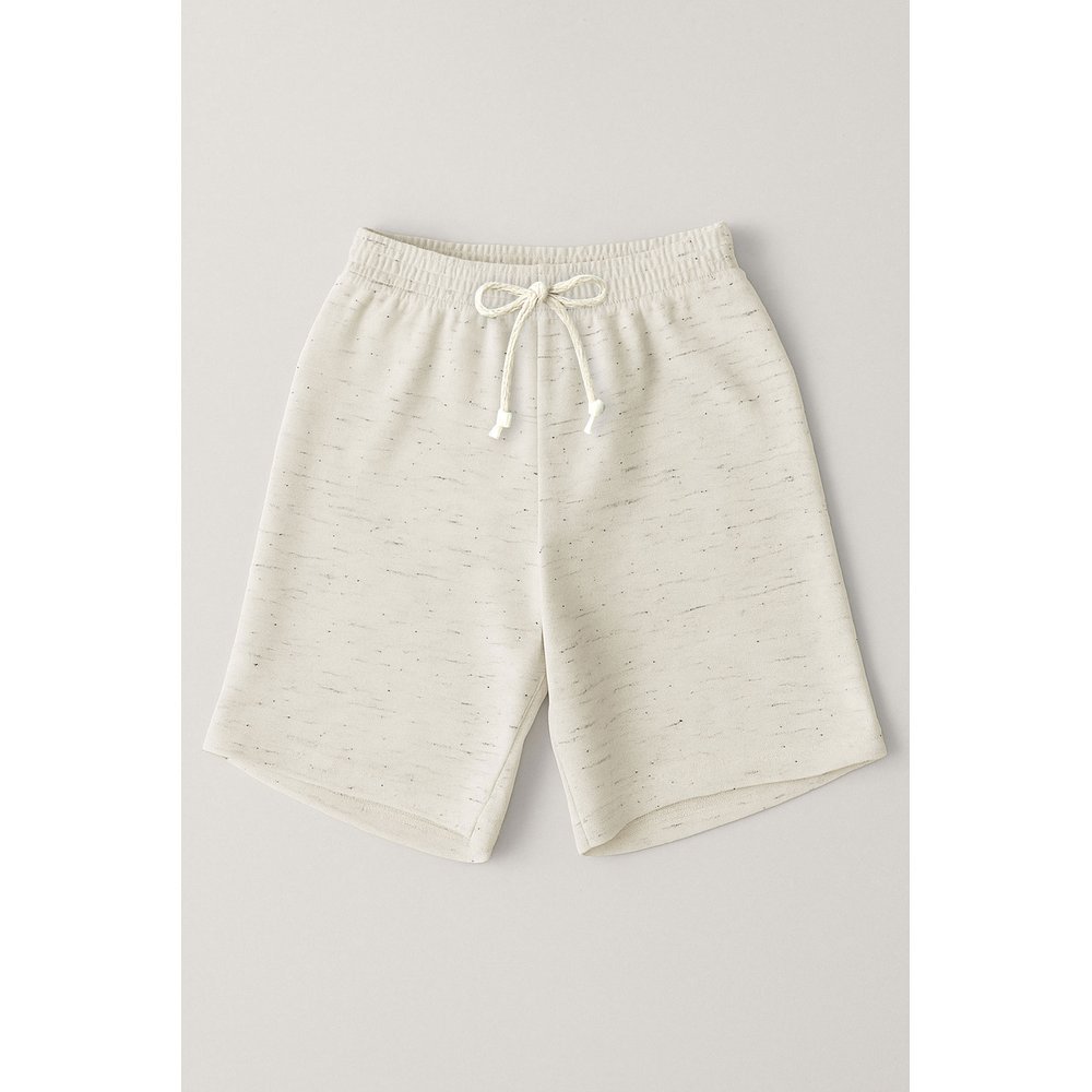 Bermuda Moletinho Masculina Off White Botonê com Cardaço - Look Infantil