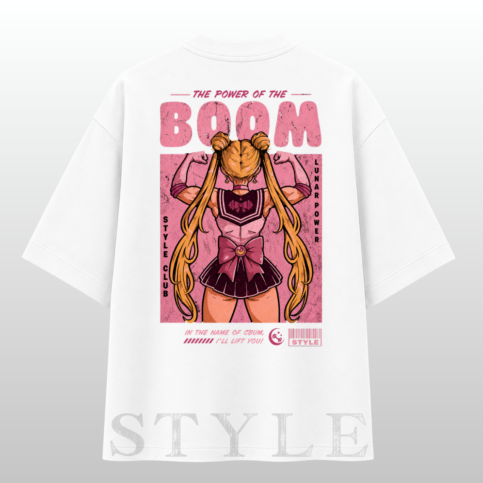 Camiseta Streetwear Oversized Cbum Academia 100% Algodão Camisa Estampa Força Estilo Anime Unissex Casual Premium