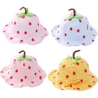Chapéu de Sol Respirável com Proteção UV para Verão, Chapéu de Balde para Atividades ao Ar Livre com Padrão de Frutas, B