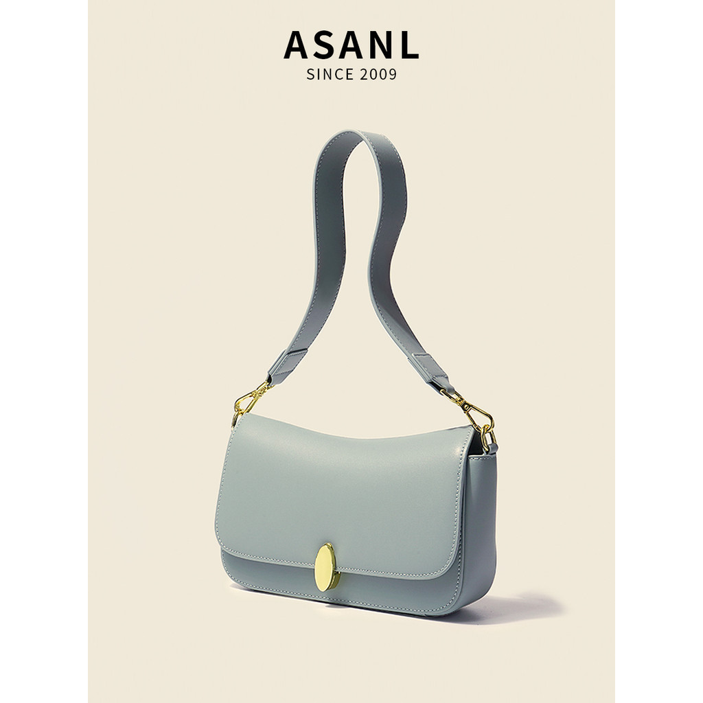 2026 primavera novo estilo de venda quente axilas pequena bolsa quadrada de couro genuíno bolsa feminina nicho Design Hi