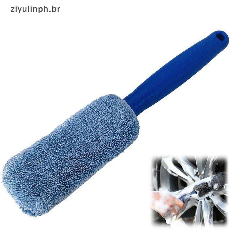 ziyulinph 1 Peça Ferramentas De Limpeza De Lavagem Automática De Roda De Carro Portátil Microfibra Pneu Aro Escova Para 