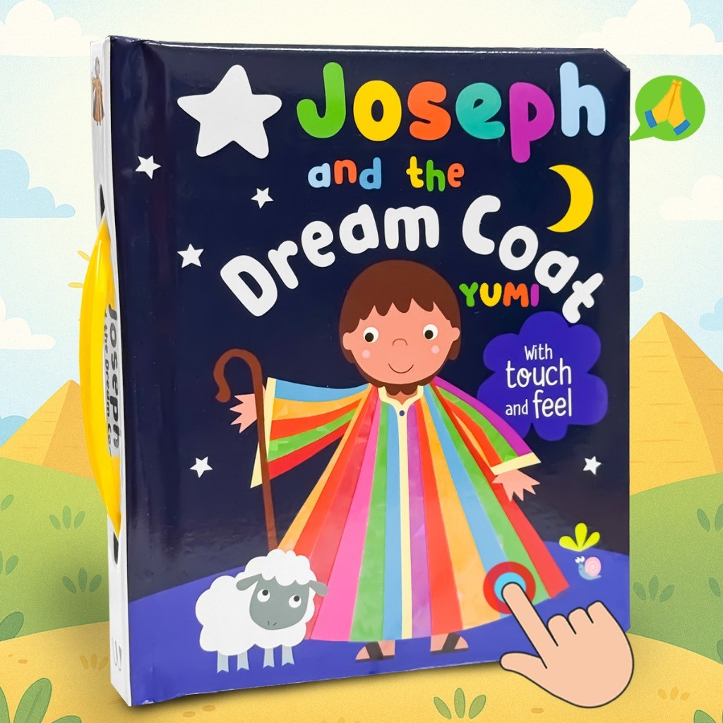 Livro Infantil Histórias Bíblicas Em Inglês Com Toque E Sinta - Joseph And The D