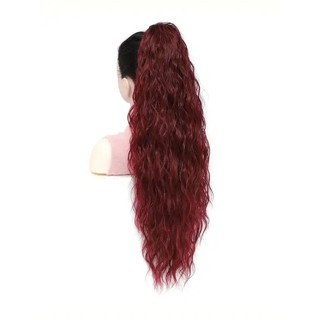 Extensão de Cabelo em Rabo de Cavalo com Presilha de 28 Polegadas, Resistente ao Calor, Cabelo Sintético para Mulheres, 