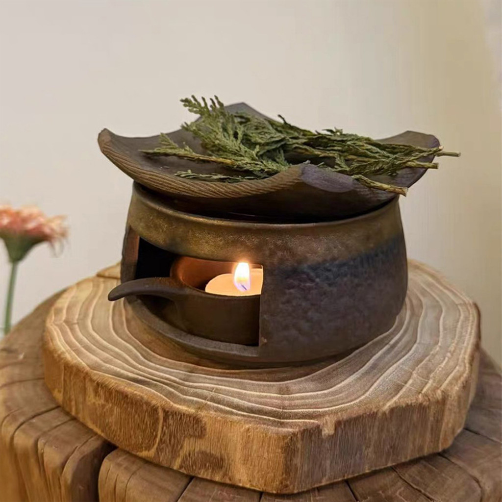 Imagem Aquecedor De Bule Com Queimador , Fogão De Chá , Kit De Incenso Zen Para Casa E Escritório