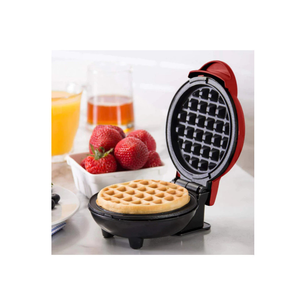 Mini Máquina de Waffles Elétrica Casa Cozinha Fazer Waffle Panquecas Automático 110V