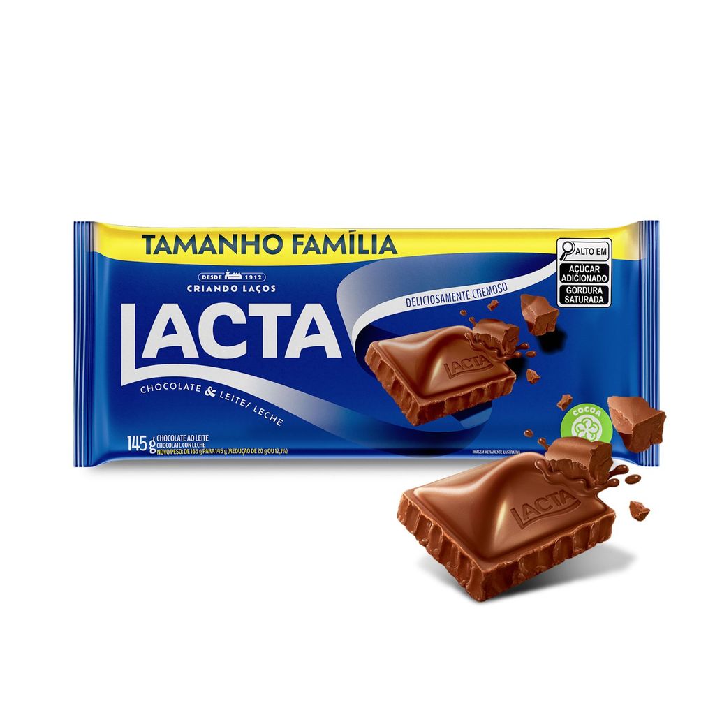 Lacta Chocolate ao leite 145g · foto 2