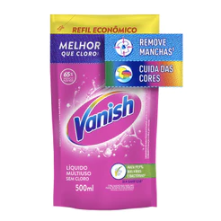 Vanish Tira Manchas Líquido Multiuso para roupas coloridas Refil Econômico 500ml
