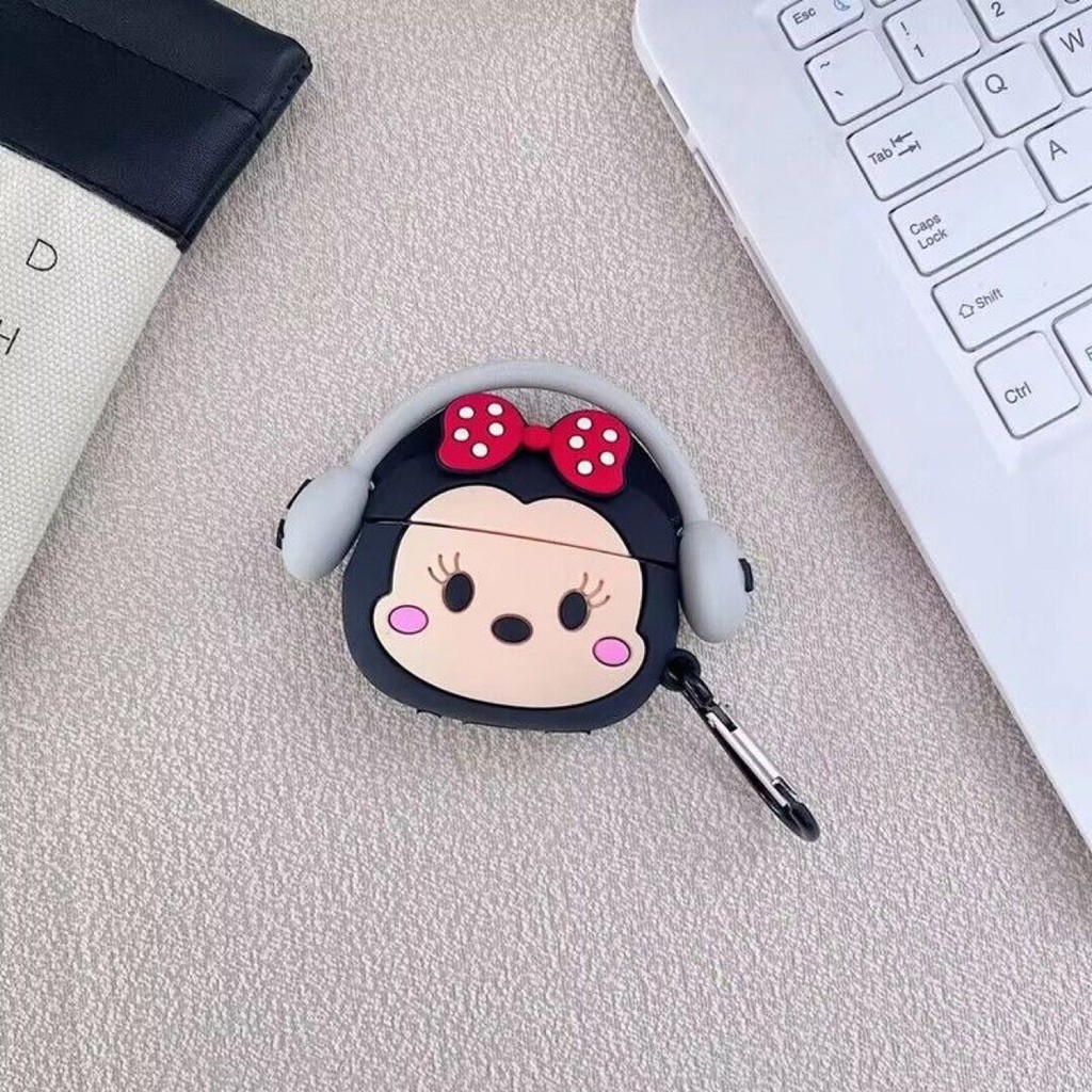 Capa protetora de silicone criativa e fofa para fones de ouvido Bluetooth sem fi