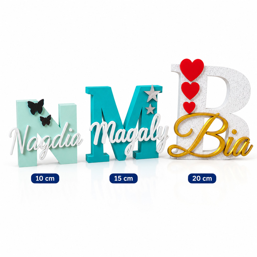 Letras com seu nome personalizada, Lindas para presente
