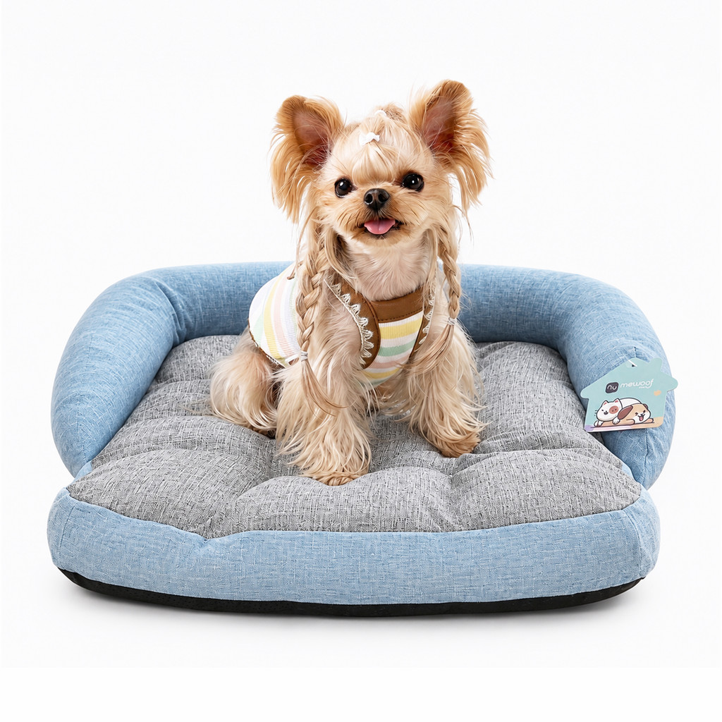 Cama Sofa Pet Acolchoada para Cães e Gatos Lavável Respirável Base Antiderrapante