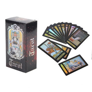 Cartão Flash Waite Tarot Card com guia adequado para iniciantes, cartas solitaires de jogos de adivinhação, festa de aca